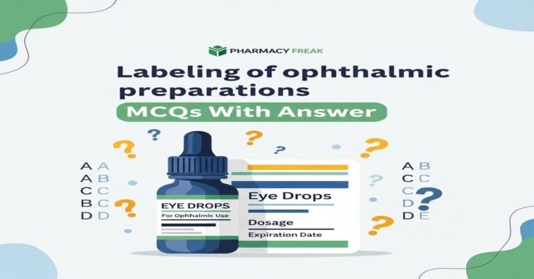 Labeling of ophthalmic preparations MCQs With Answer