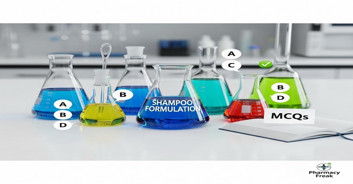 Formulation and preparation of shampoos MCQs With Answer