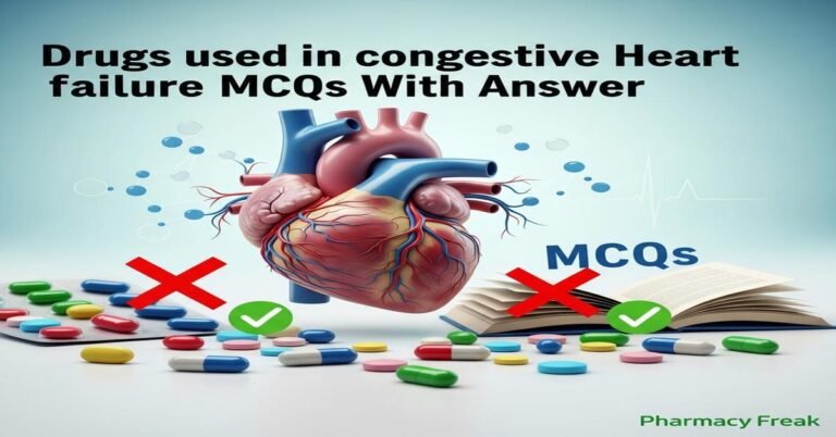 Drugs used in congestive heart failure MCQs With Answer