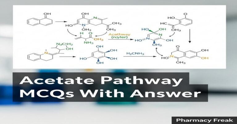 Acetate pathway MCQs With Answer