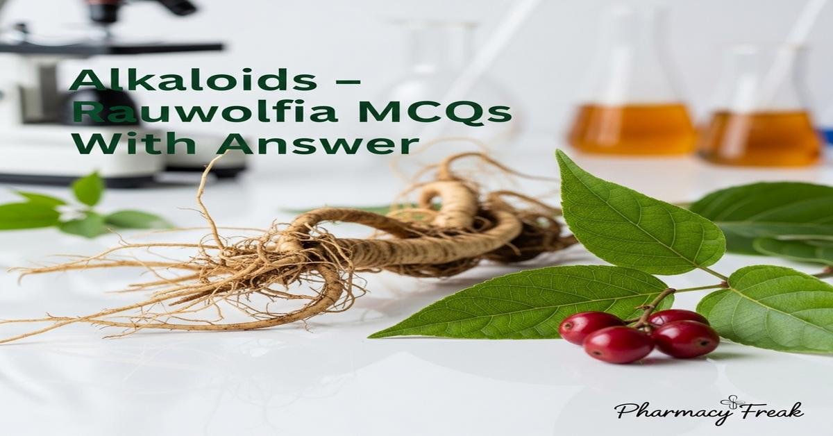 Alkaloids – Rauwolfia MCQs With Answer