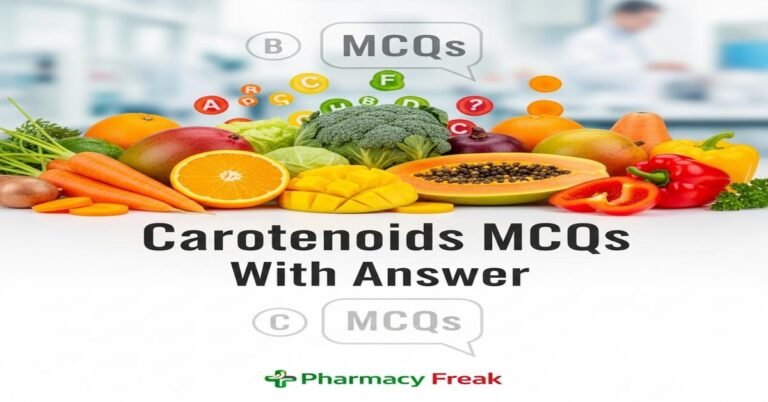 Carotenoids MCQs With Answer