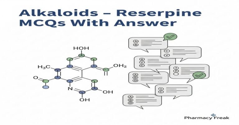 Alkaloids – Reserpine MCQs With Answer