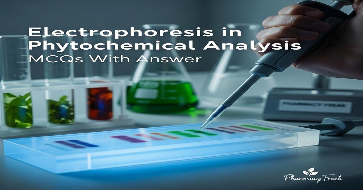 Electrophoresis in phytochemical analysis MCQs With Answer