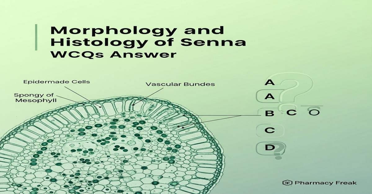 Morphology and histology of Senna MCQs With Answer