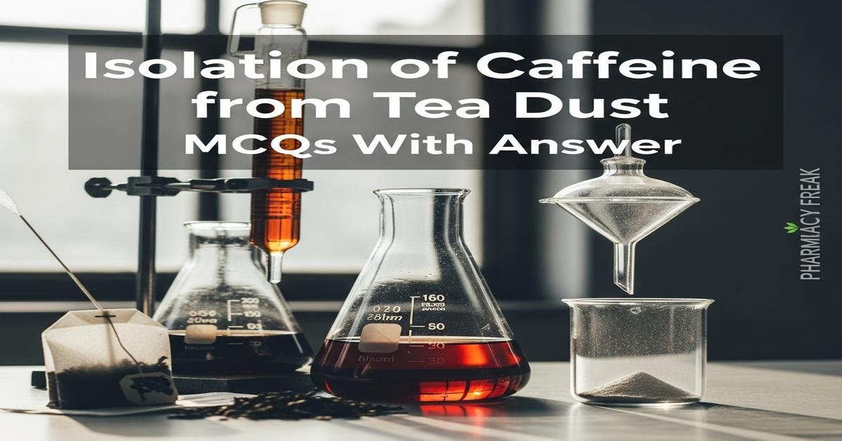 Isolation of caffeine from tea dust MCQs With Answer