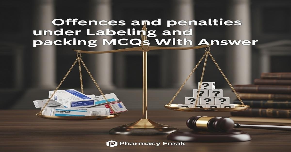 Offences and penalties under labeling and packing MCQs With Answer