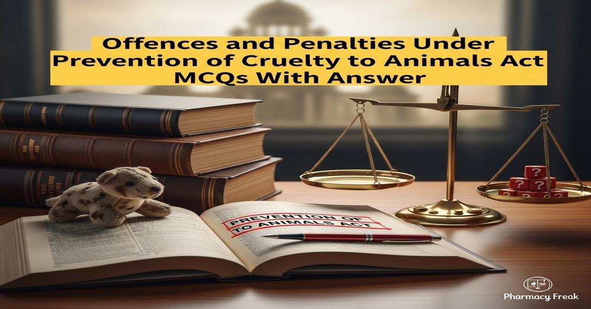 Offences and penalties under Prevention of Cruelty to Animals Act MCQs With Answer