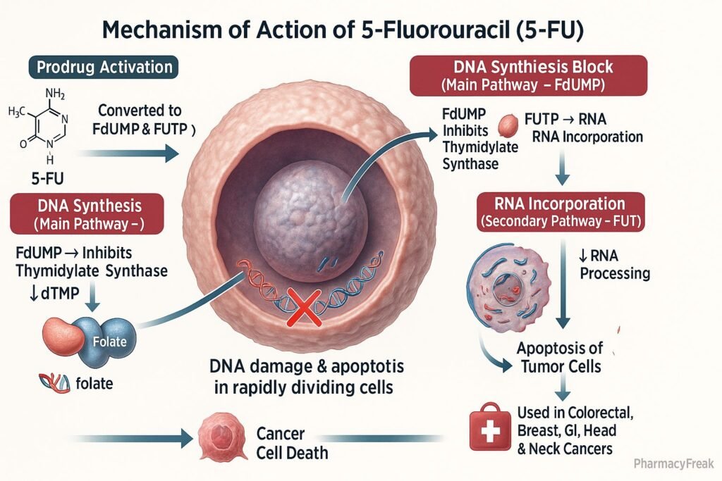 Mechanism of action of 5-Fluorouracil