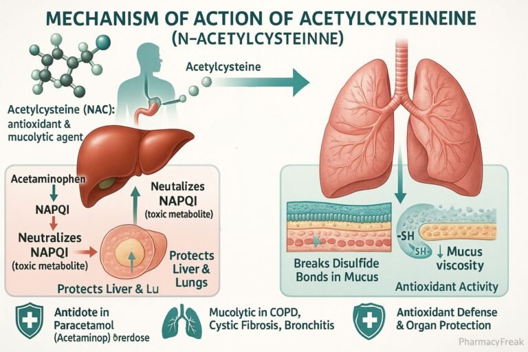 MOA of Acetylcysteine
