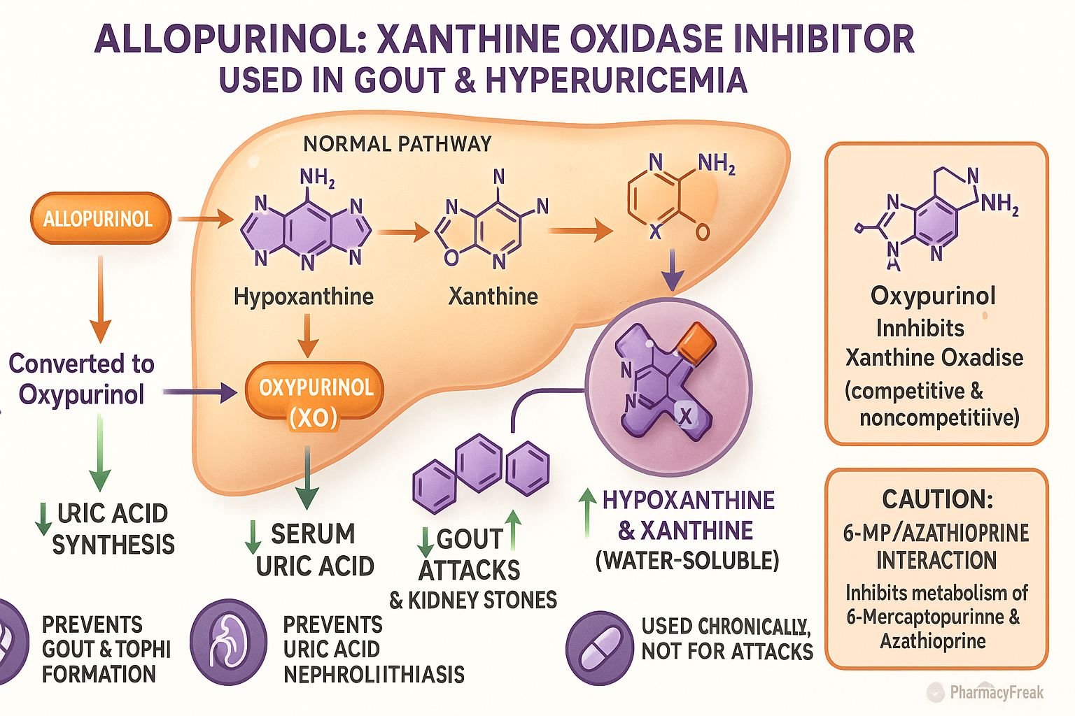 MOA of Allopurinol