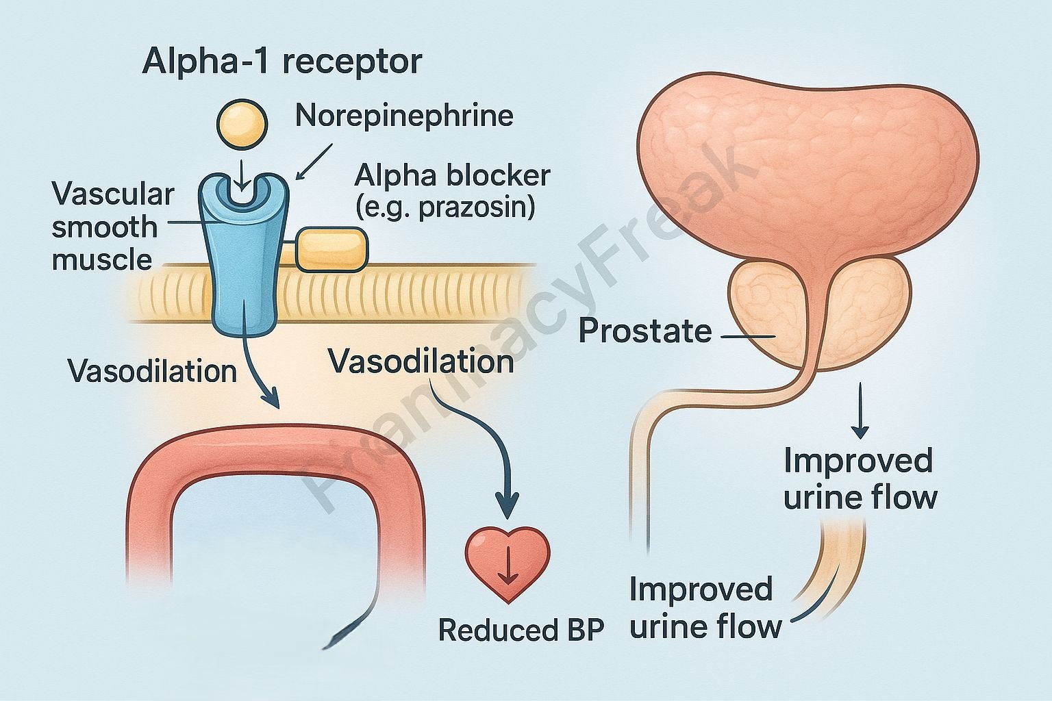 MOA of Alpha-Adrenergic Blockers