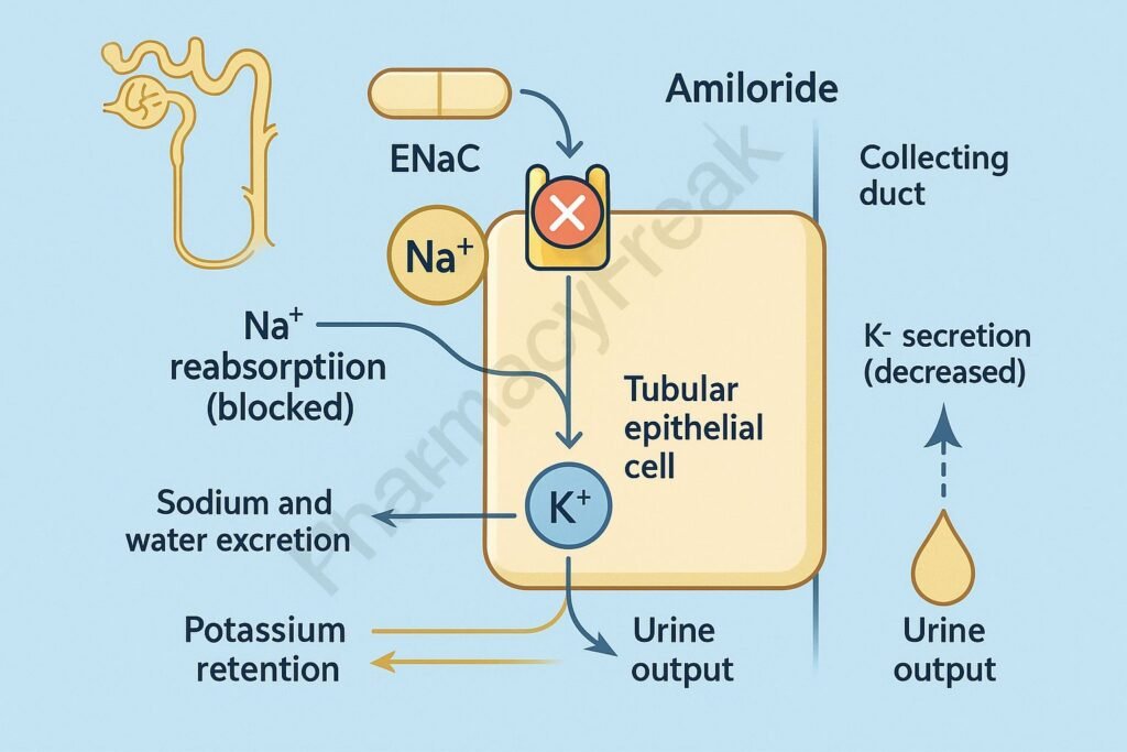 Pharmacology and clinical uses of Amiloride