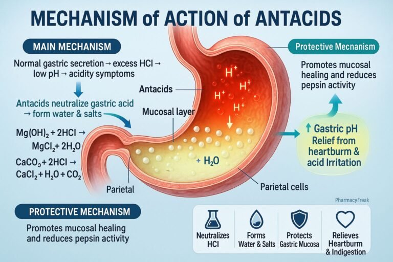 MOA of Antacids