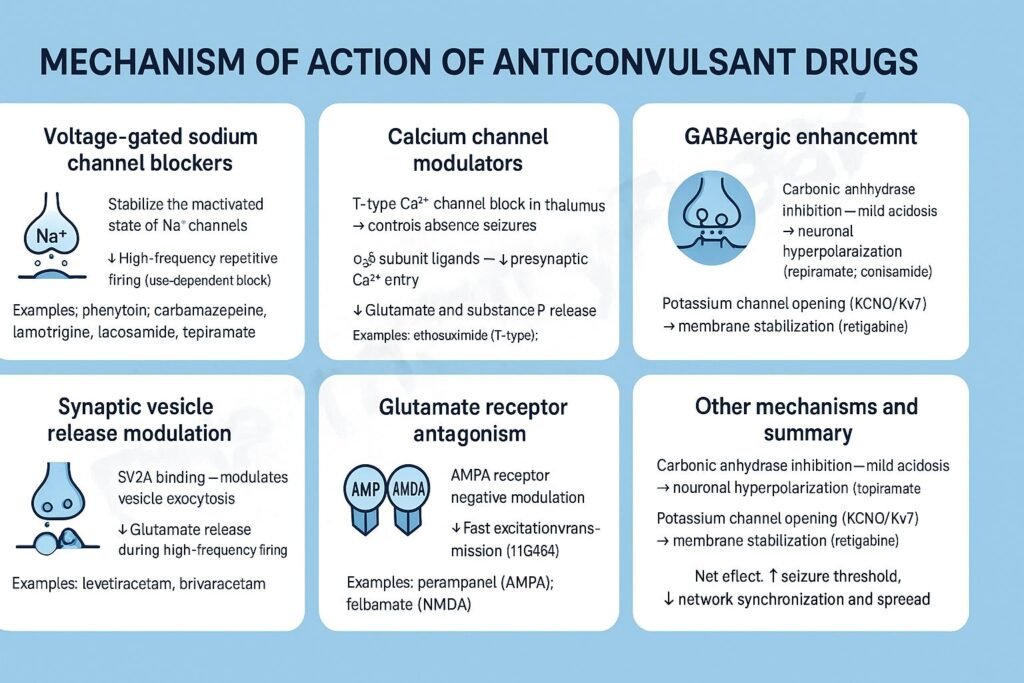 Mechanism of action of Anticonvulsant Drugs