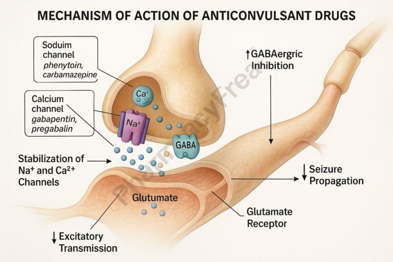 MOA of Anticonvulsant Drugs