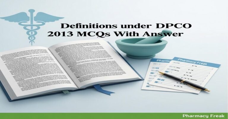 Definitions under DPCO 2013 MCQs With Answer