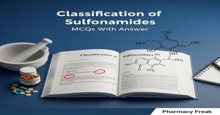 Classification of sulfonamides MCQs With Answer