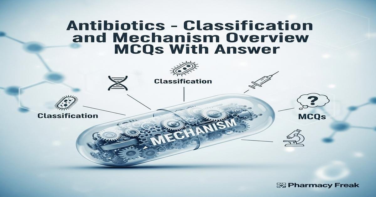 Antibiotics – classification and mechanism overview MCQs With Answer