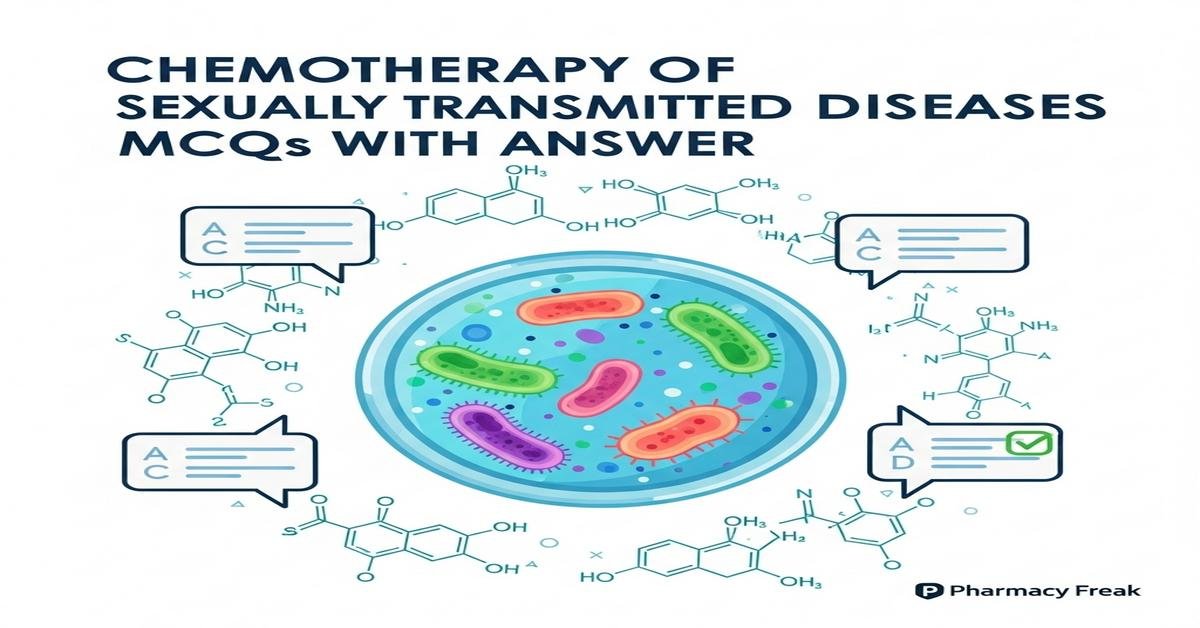 Chemotherapy of sexually transmitted diseases MCQs With Answer
