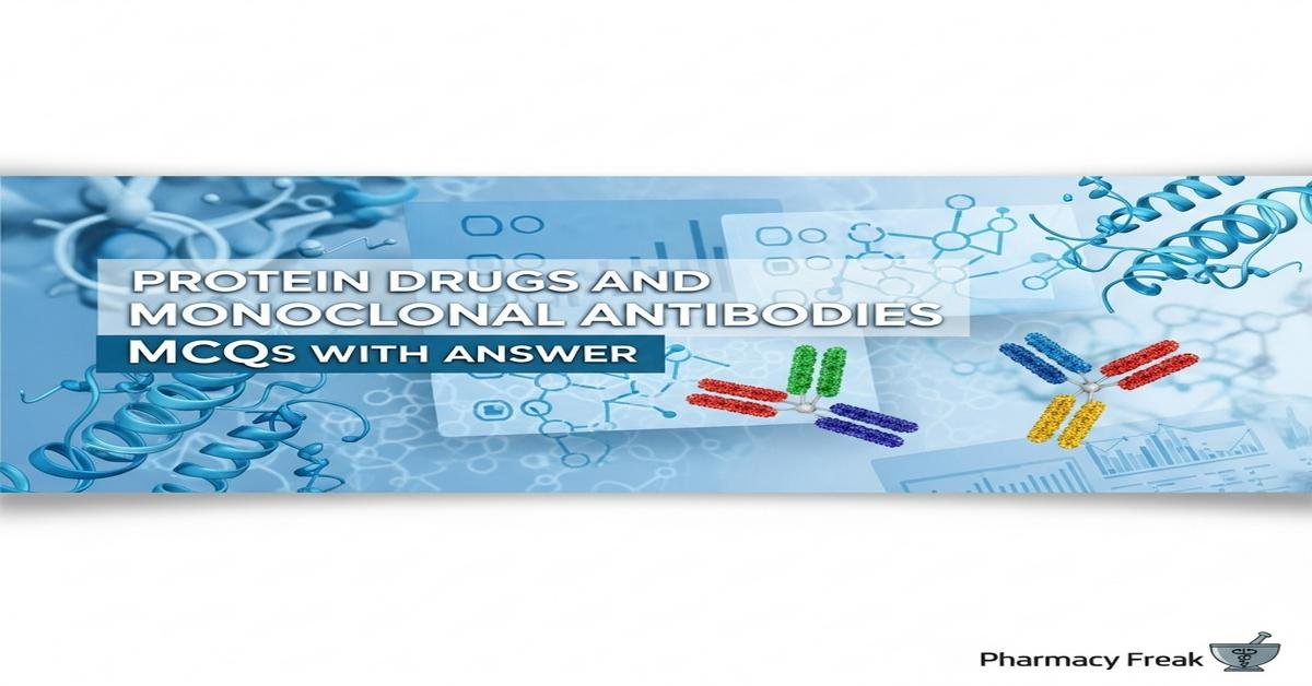 Protein drugs and monoclonal antibodies MCQs With Answer