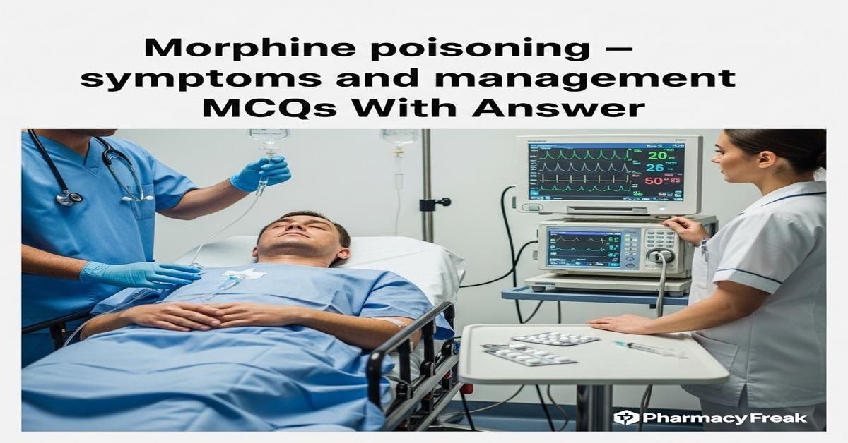 Morphine poisoning – symptoms and management MCQs With Answer