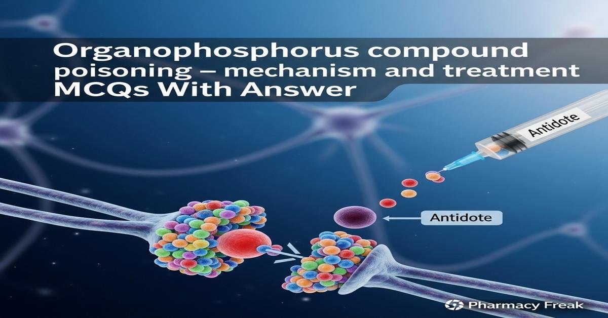 Organophosphorus compound poisoning – mechanism and treatment MCQs With Answer