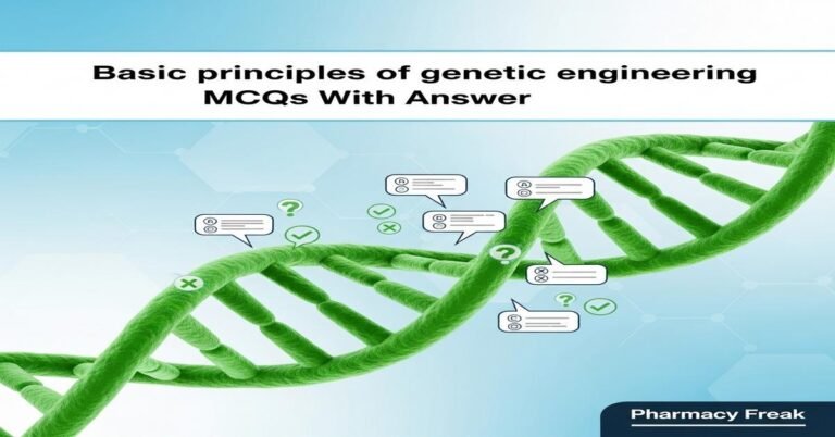 Basic principles of genetic engineering MCQs With Answer