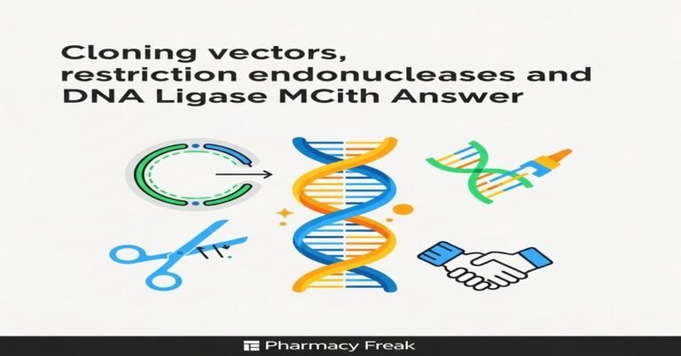 Cloning vectors, restriction endonucleases and DNA ligase MCQs With Answer
