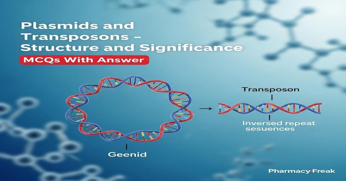 Plasmids and transposons – structure and significance MCQs With Answer