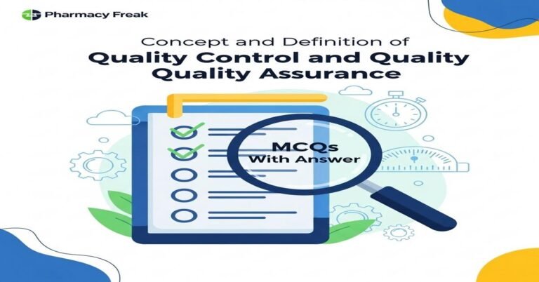 Concept and definition of Quality Control and Quality Assurance MCQs With Answer