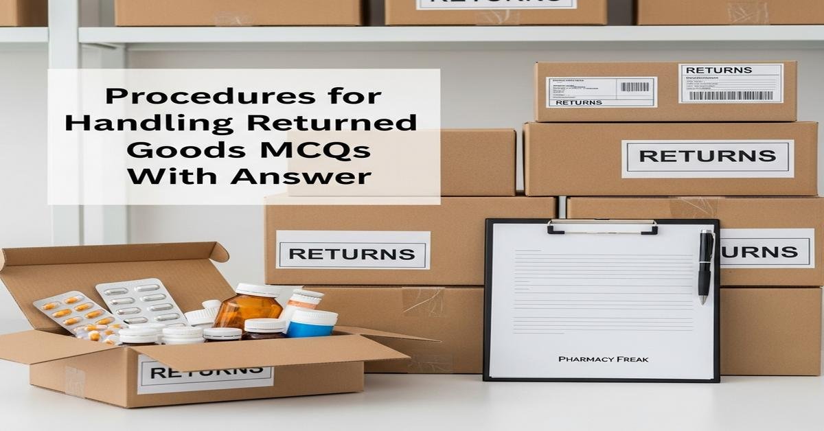 Procedures for handling returned goods MCQs With Answer
