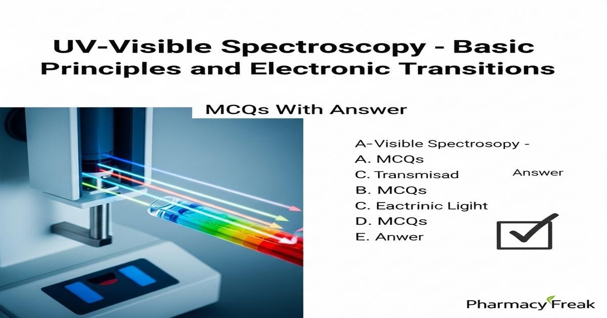 UV–Visible spectroscopy – basic principles and electronic transitions MCQs With Answer