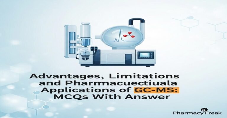 Advantages, limitations and pharmaceutical applications of GC MCQs With Answer