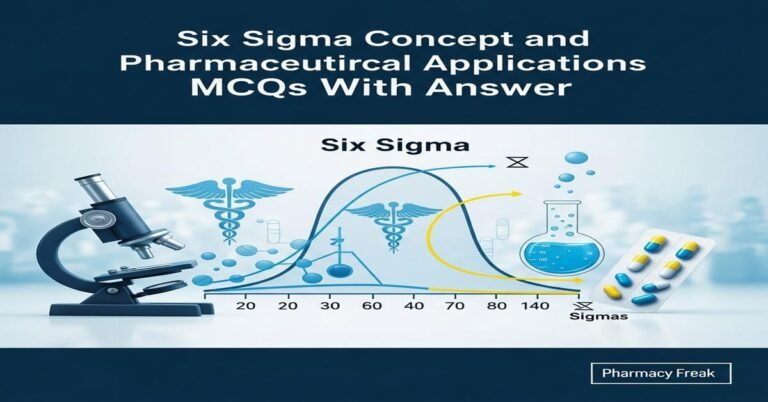 Six Sigma concept and pharmaceutical applications MCQs With Answer