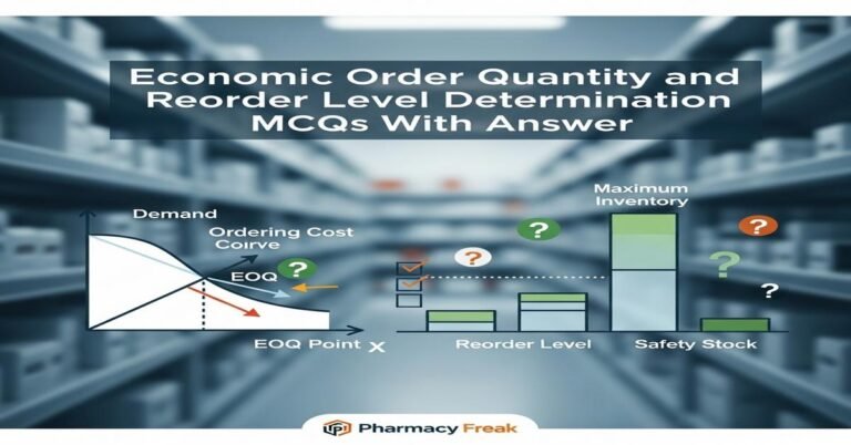 Economic order quantity and reorder level determination MCQs With Answer