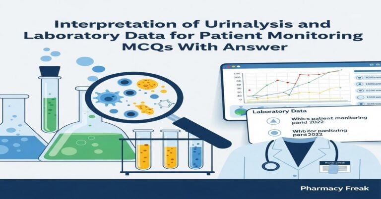 Interpretation of urinalysis and laboratory data for patient monitoring MCQs With Answer