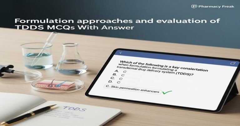 Formulation approaches and evaluation of TDDS MCQs With Answer