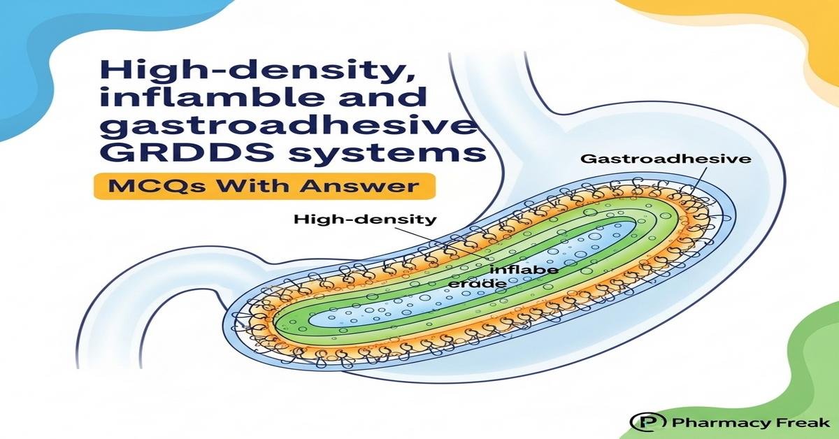 High-density, inflatable and gastroadhesive GRDDS systems MCQs With Answer