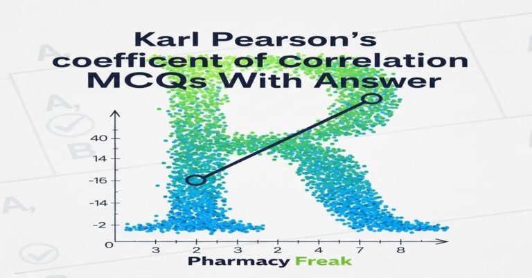 Karl Pearson’s coefficient of correlation MCQs With Answer