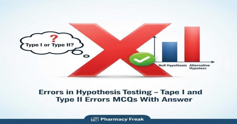 Errors in hypothesis testing – type I and type II errors MCQs With Answer