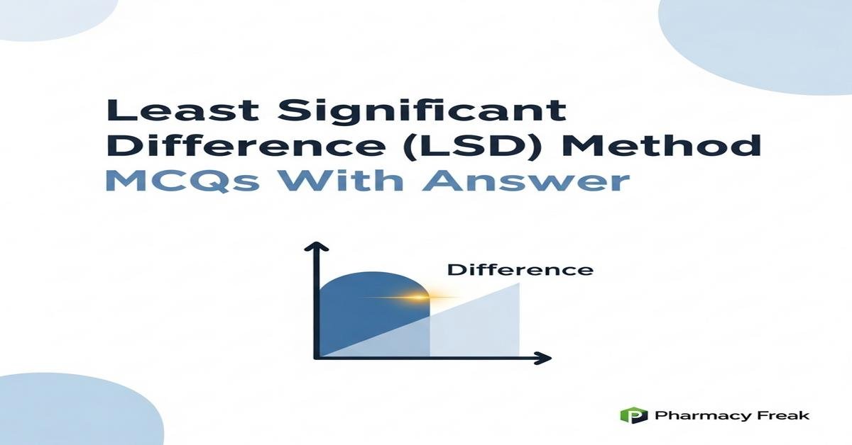 Least significant difference (LSD) method MCQs With Answer