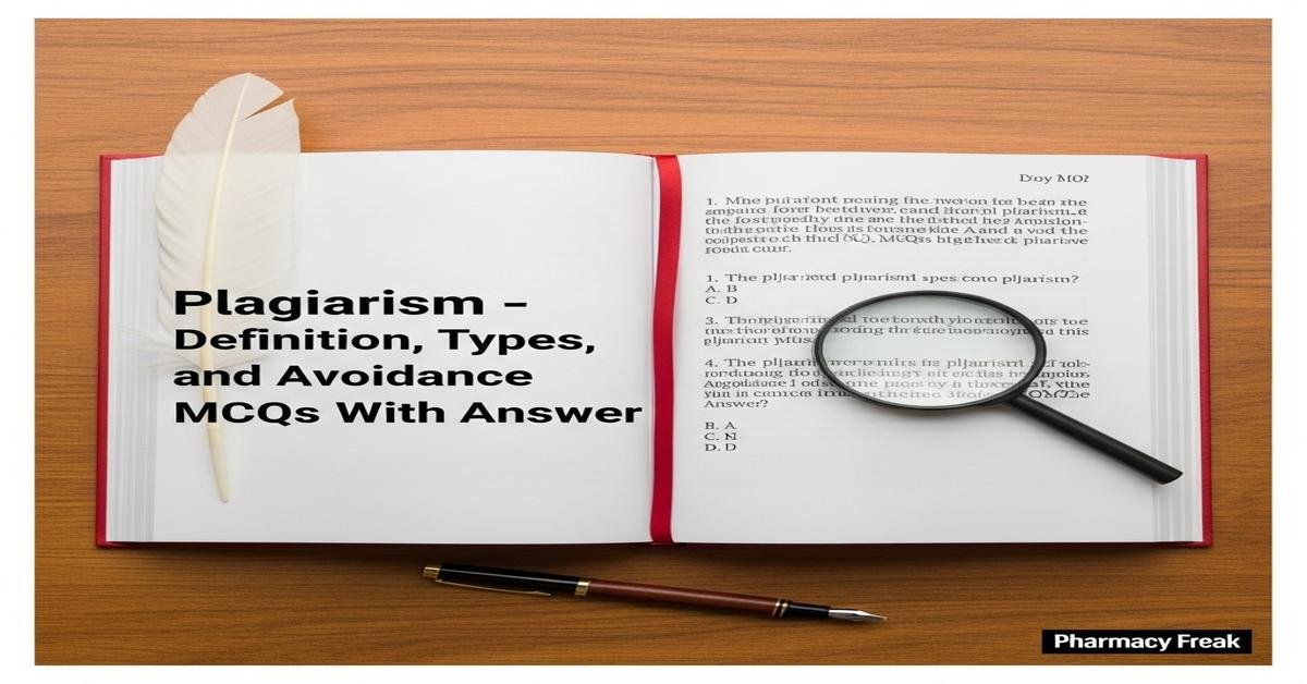 Plagiarism – definition, types and avoidance MCQs With Answer