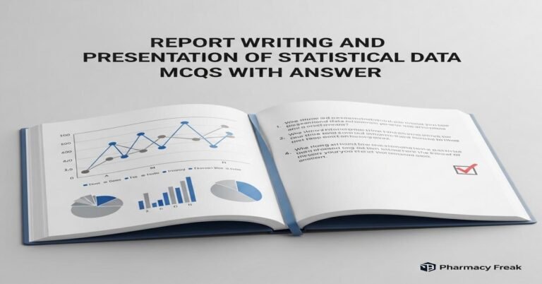 Report writing and presentation of statistical data MCQs With Answer