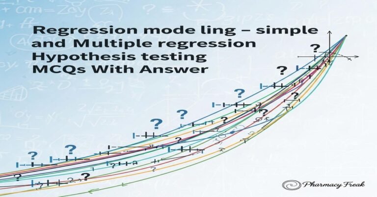 Regression modeling – simple and multiple regression hypothesis testing MCQs With Answer