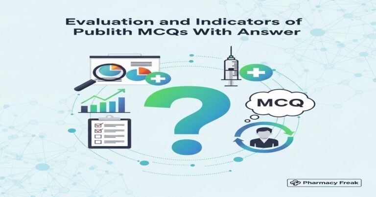 Evaluation and indicators of public health MCQs With Answer