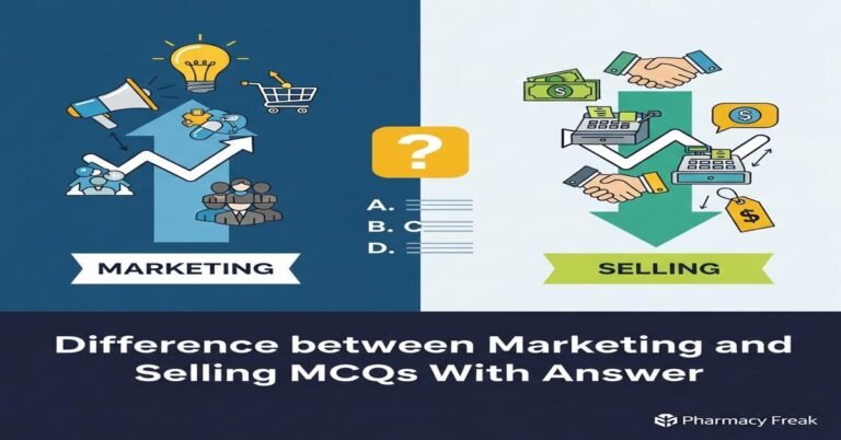 Difference between marketing and selling MCQs With Answer