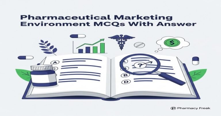 Pharmaceutical marketing environment MCQs With Answer