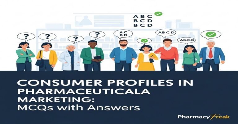 Consumer profile in pharmaceutical marketing MCQs With Answer