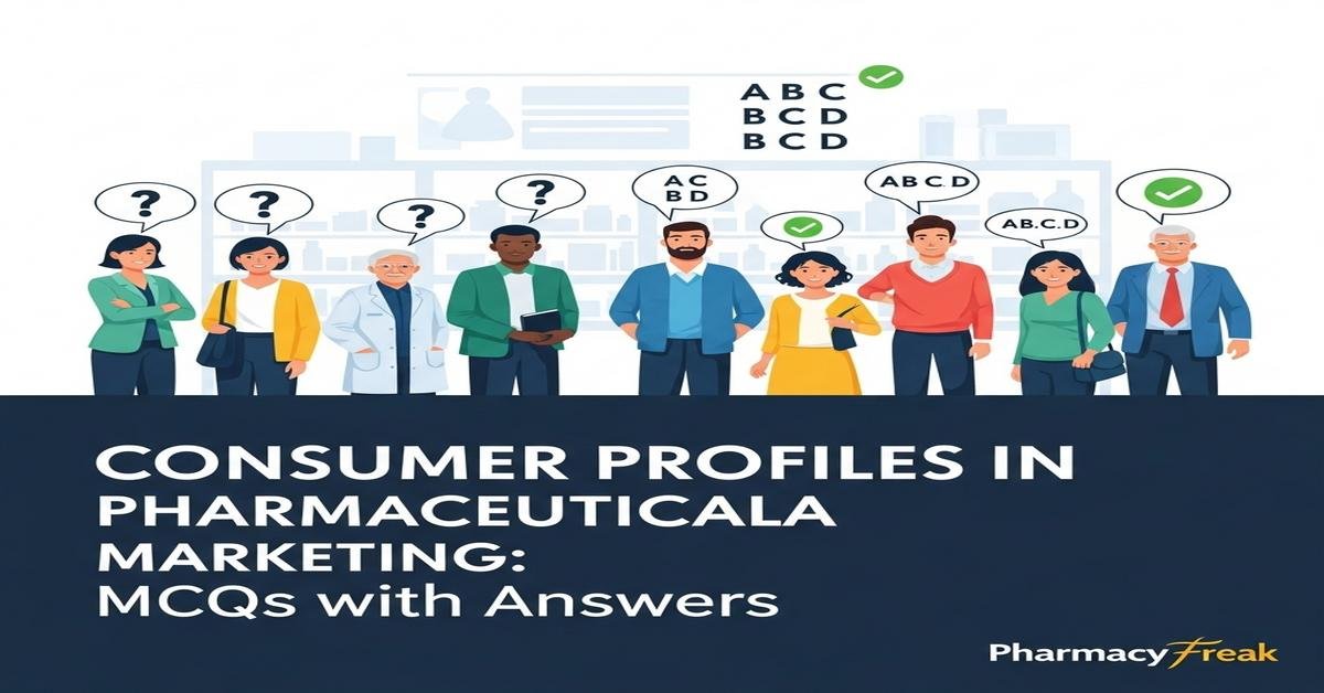Consumer profile in pharmaceutical marketing MCQs With Answer